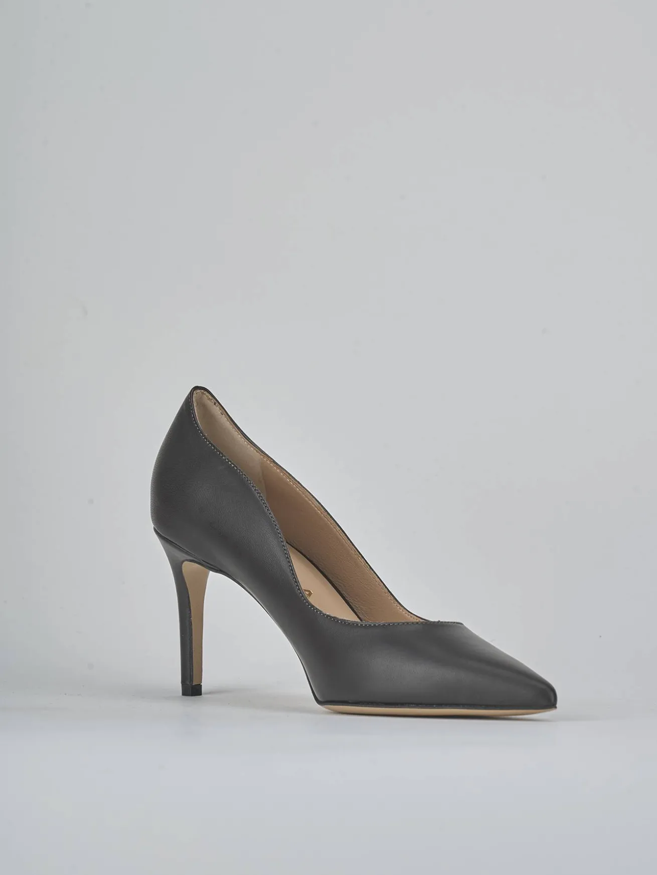 Décolleté tacco 7cm pelle testa