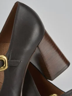 Décolleté tacco 7cm pelle testa