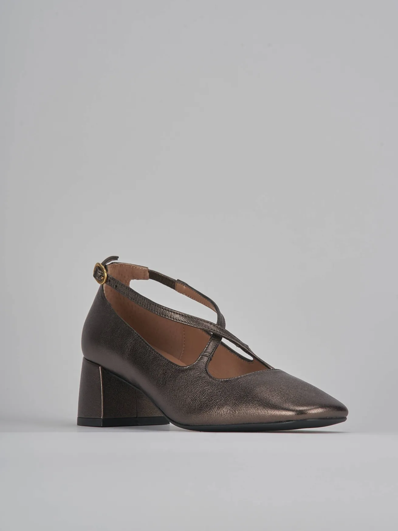 Décolleté tacco 5cm pelle testa