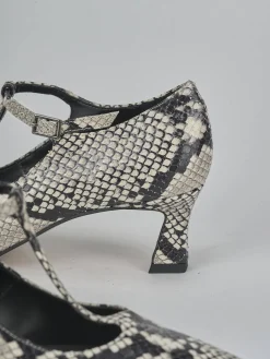 Décolleté tacco 6cm pitone beige