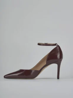 Décolleté tacco 7cm vernice bordo'