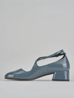 Décolleté tacco 4cm vernice jeans