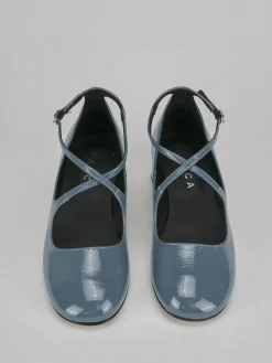 Décolleté tacco 4cm vernice jeans