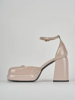 Décolleté tacco 11cm vernice rosa