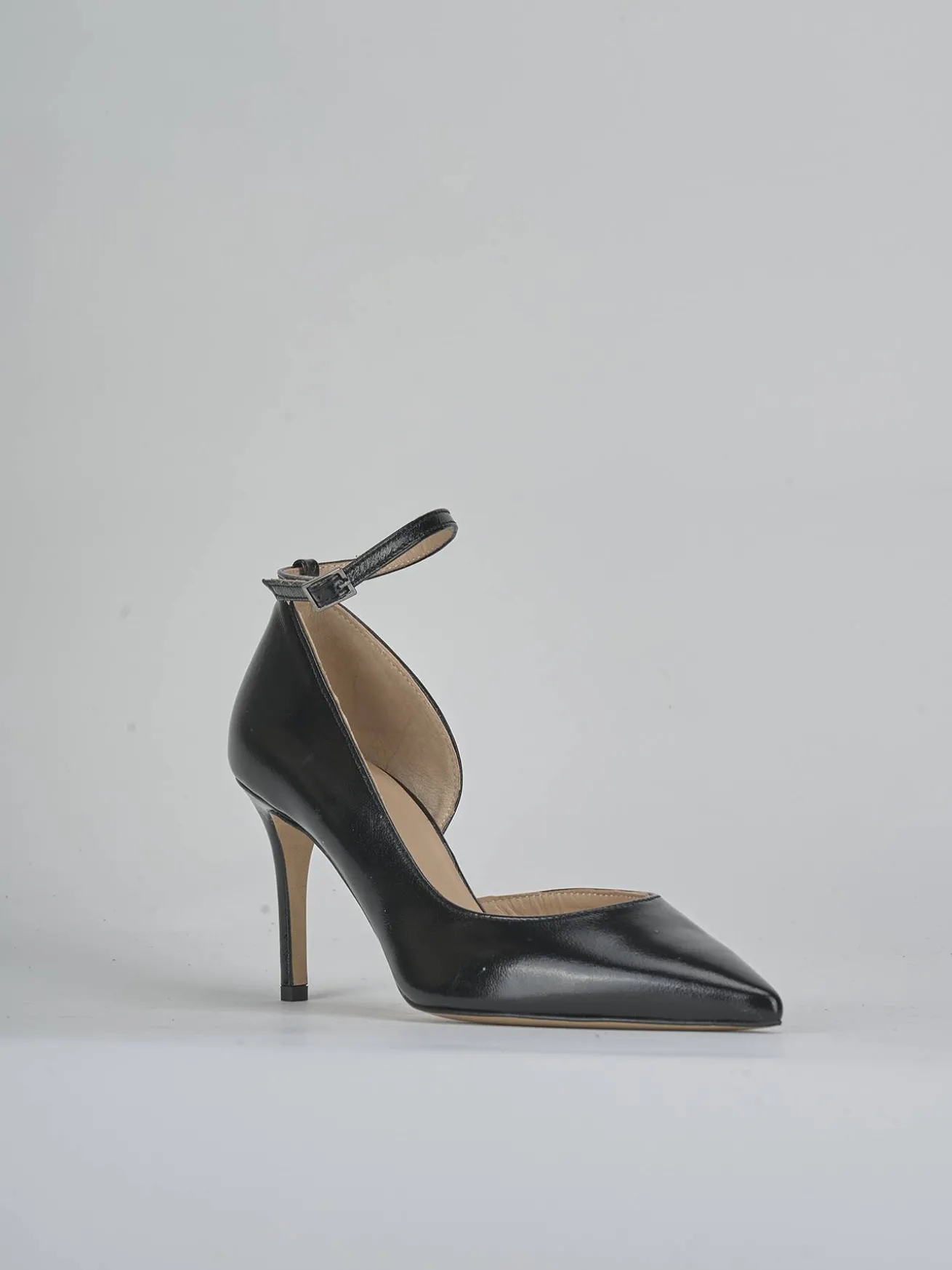 Décolleté tacco 7cm vernice nero