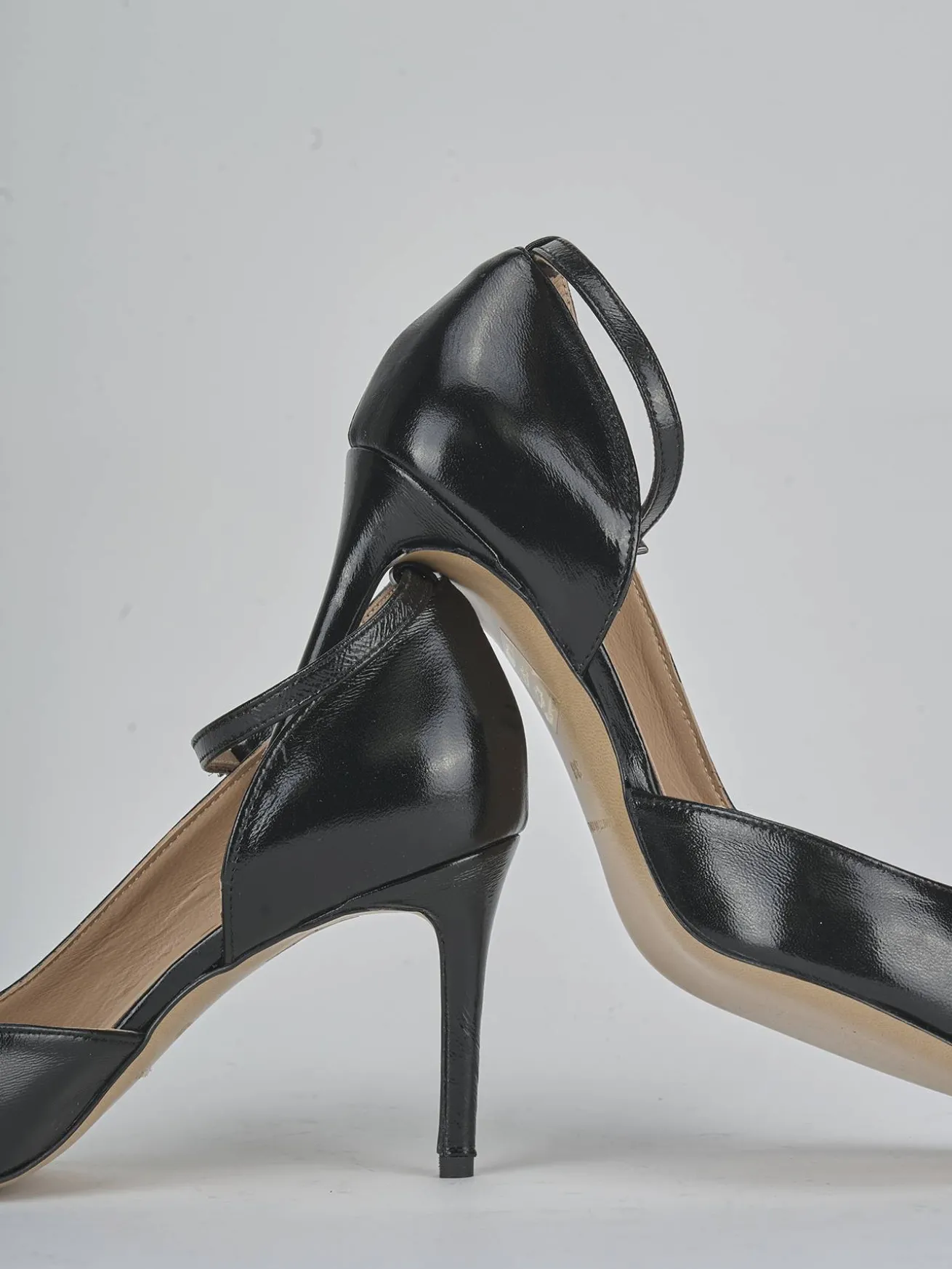 Décolleté tacco 7cm vernice nero