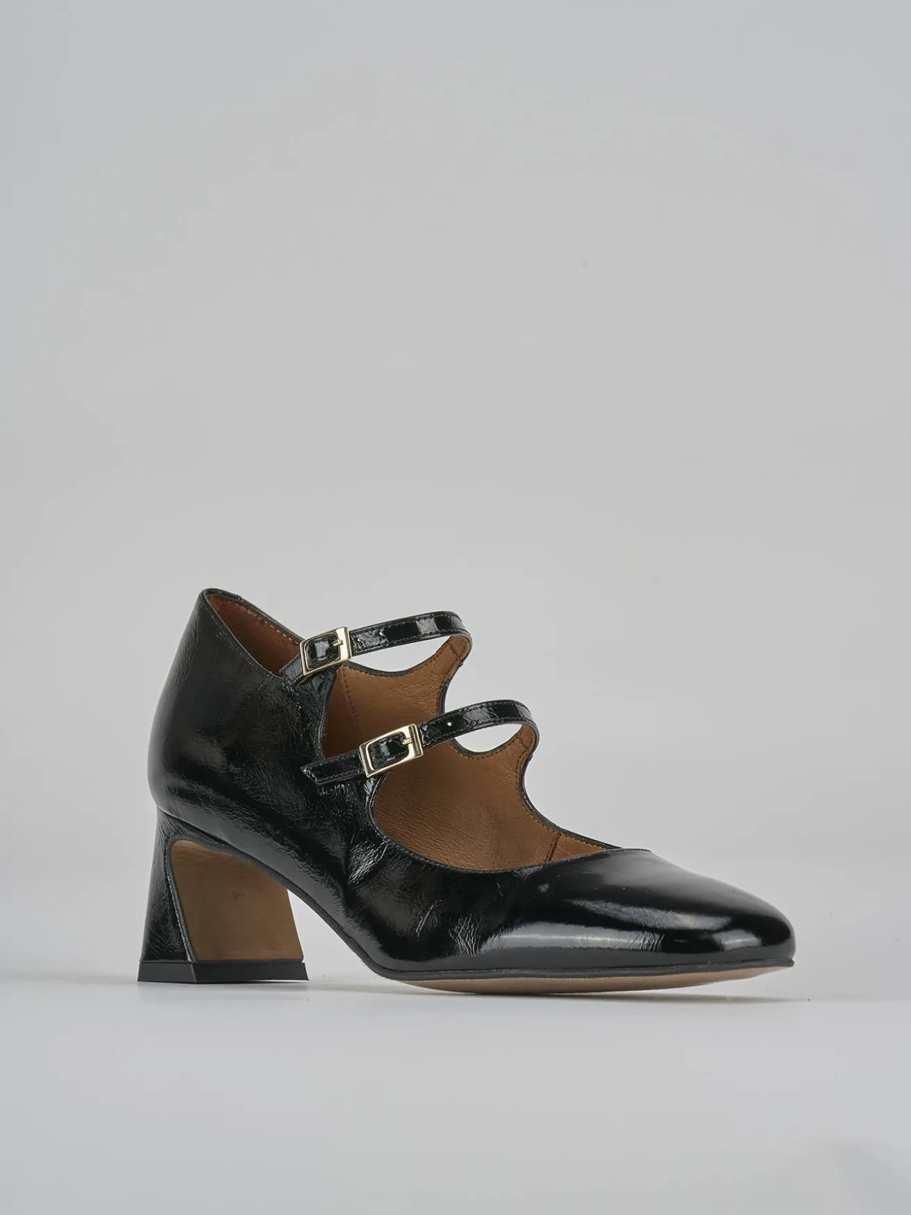 Décolleté tacco 5cm vernice nero