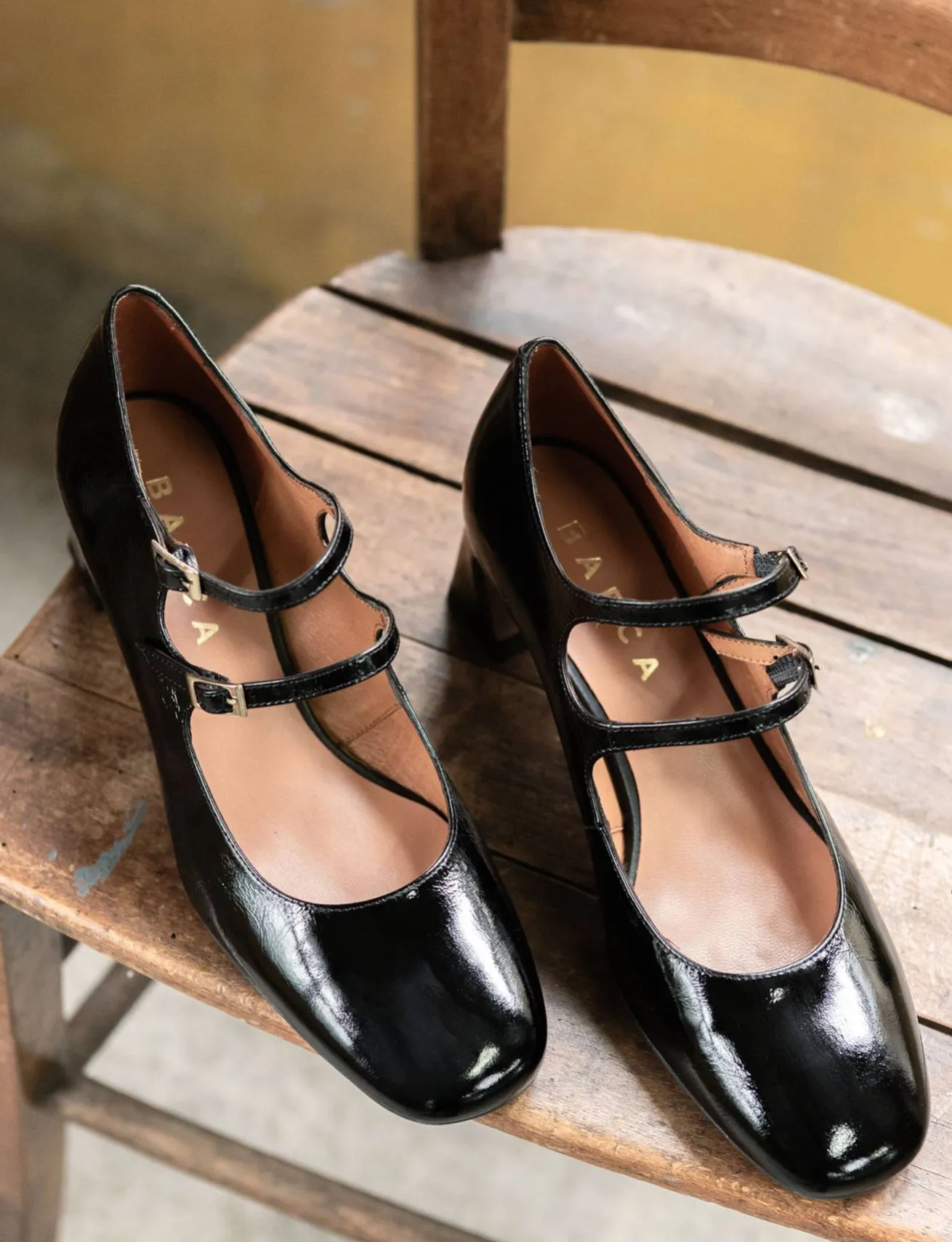 Décolleté tacco 5cm vernice nero