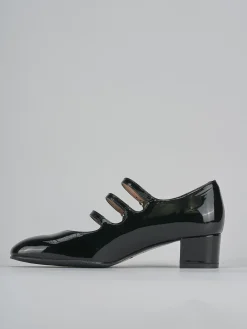 Décolleté tacco 4cm vernice nero