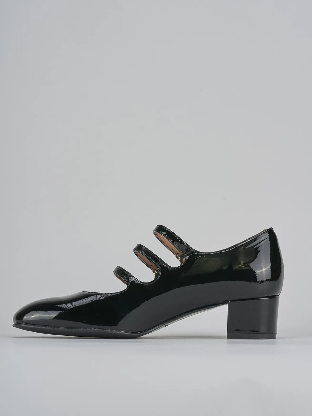 Décolleté tacco 4cm vernice nero