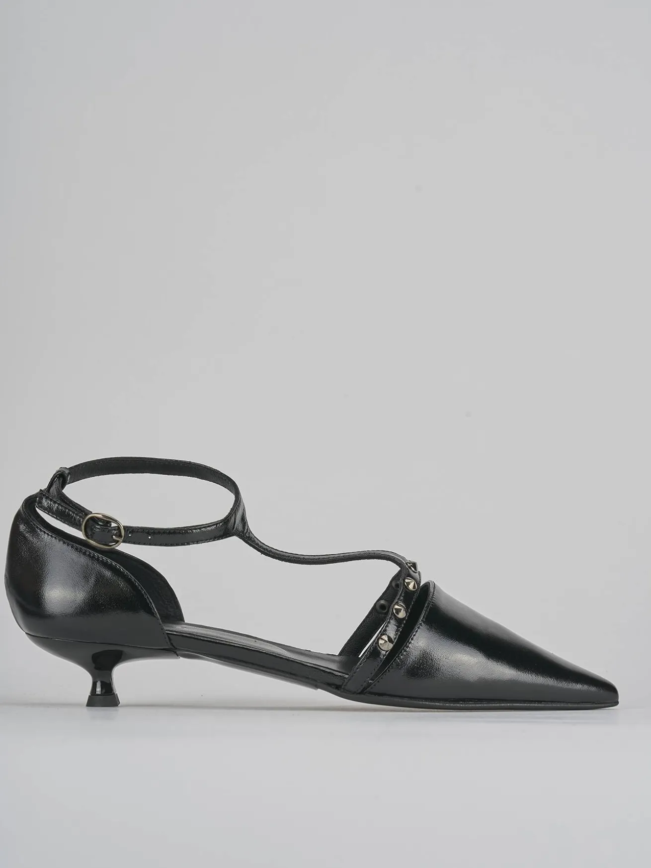 Décolleté tacco 3cm vernice nero