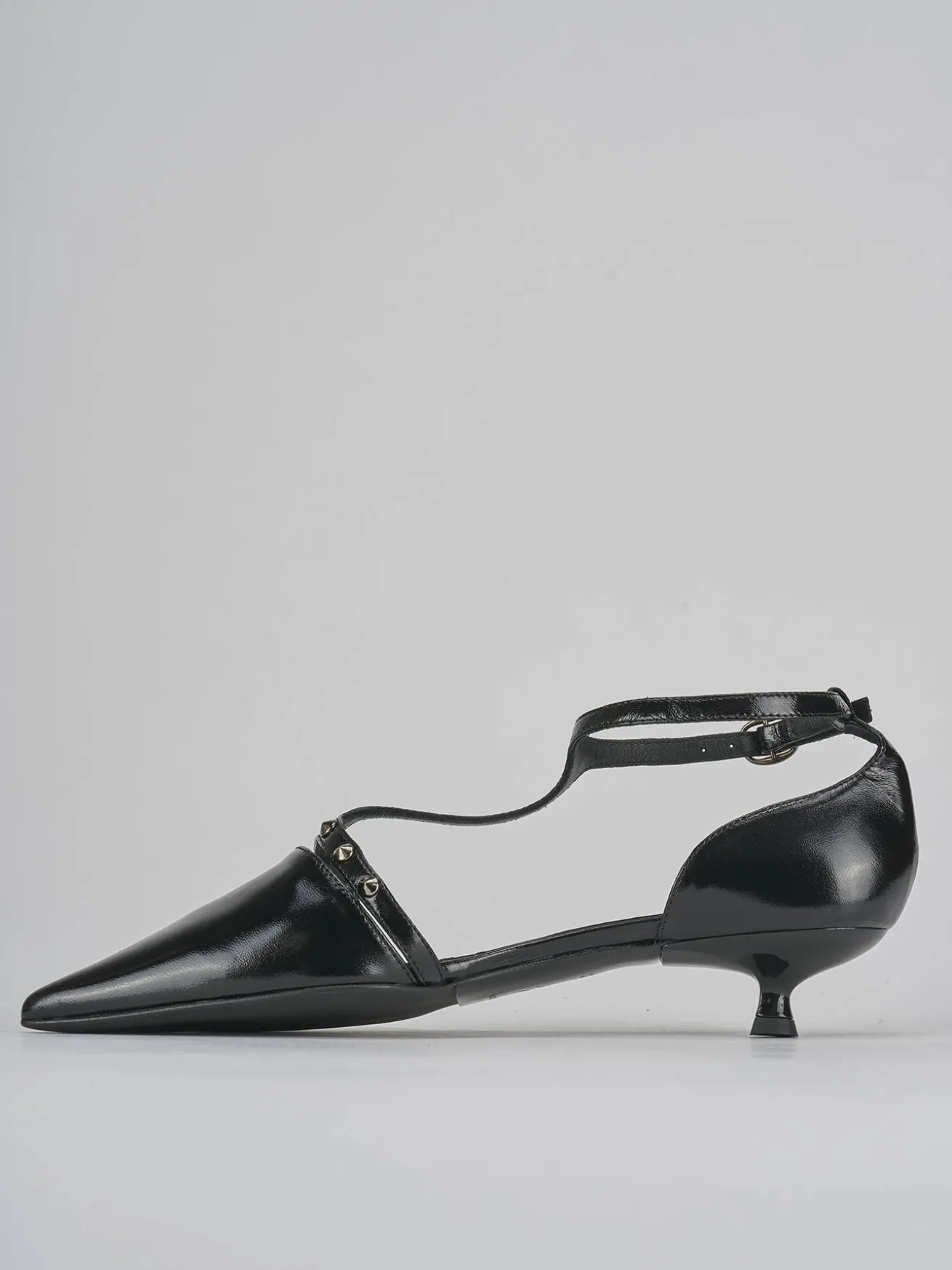 Décolleté tacco 3cm vernice nero