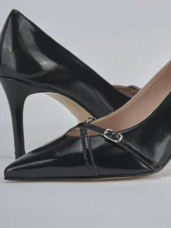 Décolleté tacco 7cm vernice nero