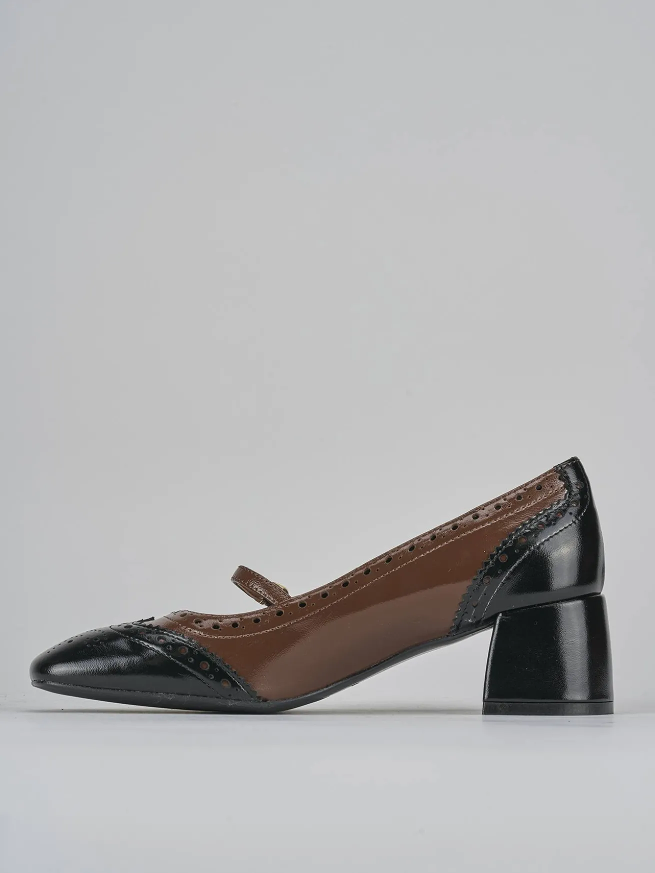 Décolleté tacco 5cm vernice testa