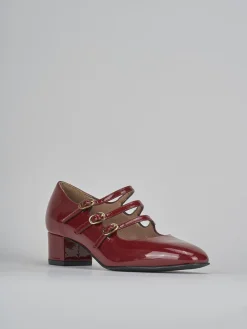 Décolleté tacco 4cm vernice bordo'