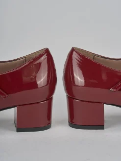 Décolleté tacco 4cm vernice bordo'