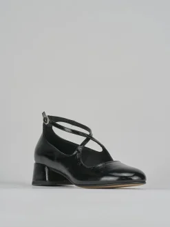 Décolleté tacco 4cm vernice nero