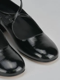 Décolleté tacco 4cm vernice nero