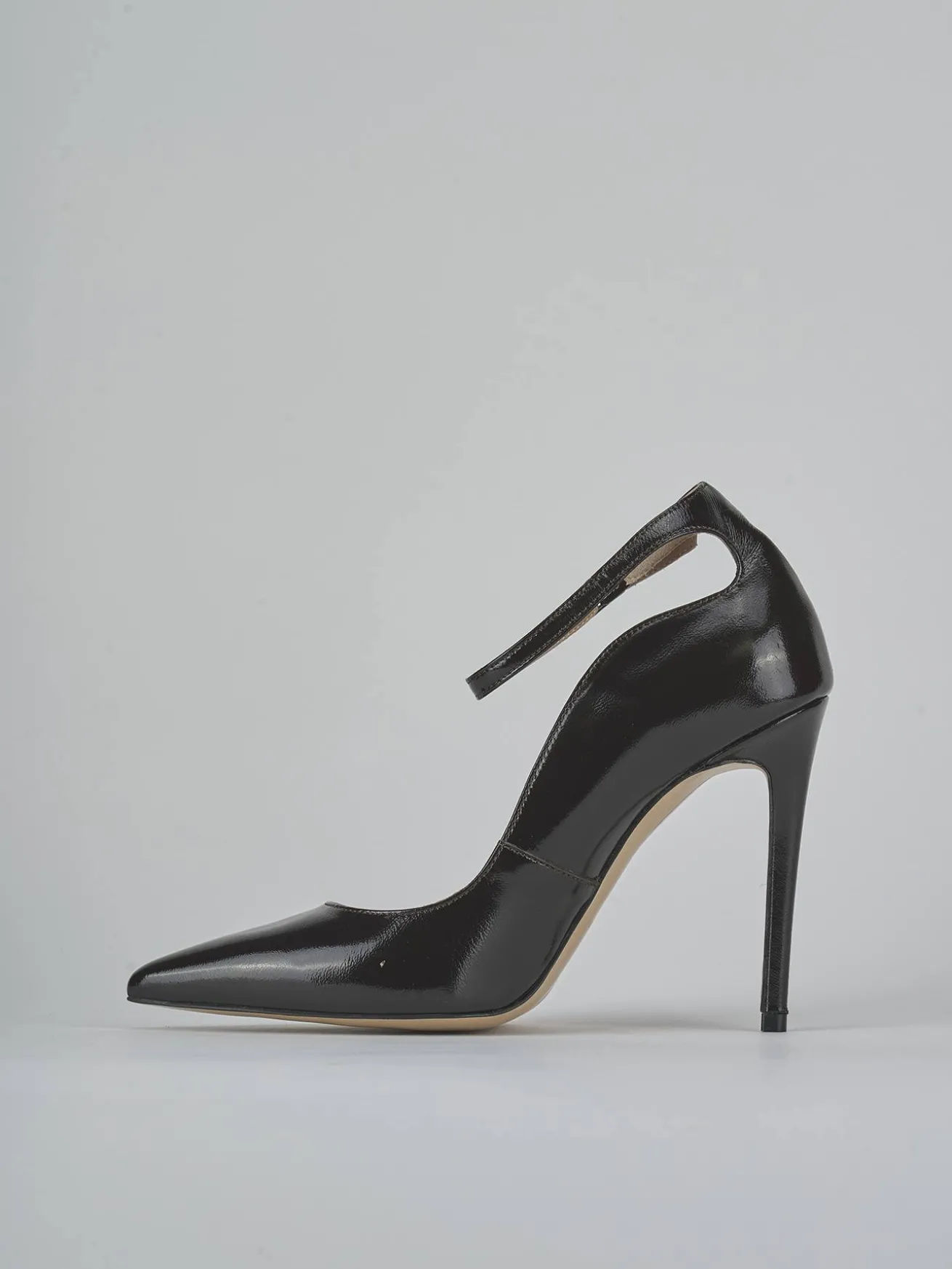 Décolleté tacco 10cm vernice testa