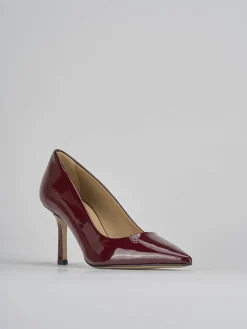 Décolleté tacco 7cm vernice bordo'
