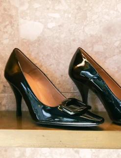 Décolleté tacco 9cm vernice nero