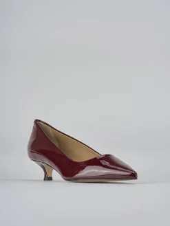 Décolleté tacco 3cm vernice bordo'