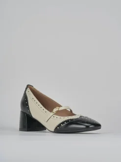 Décolleté tacco 5cm vernice beige