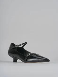 Décolleté tacco 4cm vernice nero