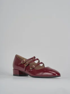 Décolleté tacco 3cm vernice bordo'