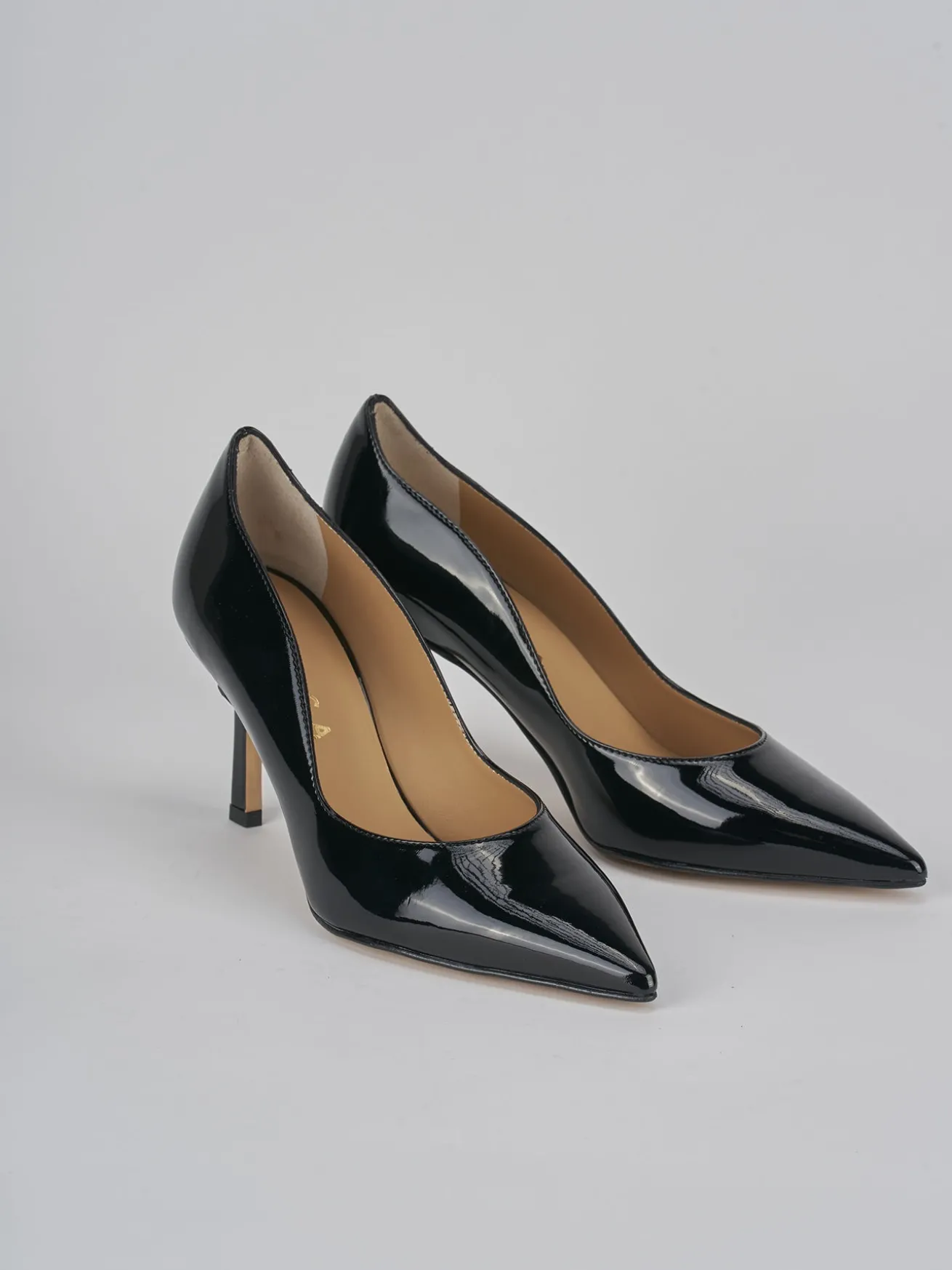 Décolleté tacco 8cm vernice nero