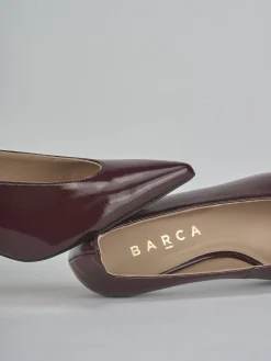 Décolleté tacco 5cm vernice bordo'