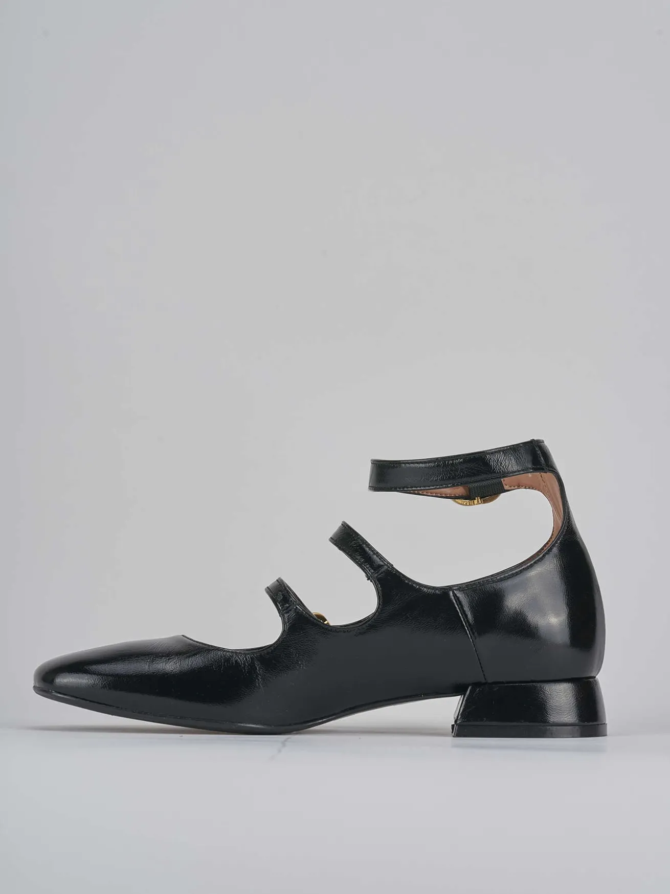 Décolleté tacco 3cm vernice nero