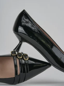 Décolleté tacco 5cm vernice nero