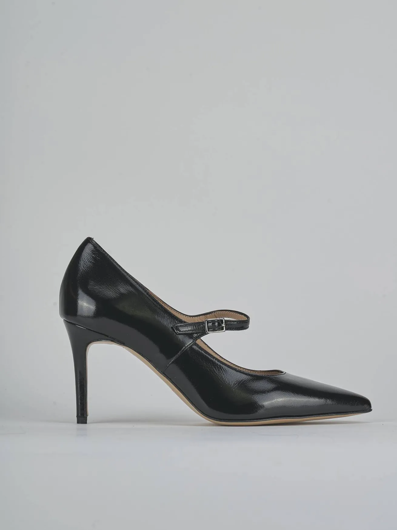 Décolleté tacco 7cm vernice nero