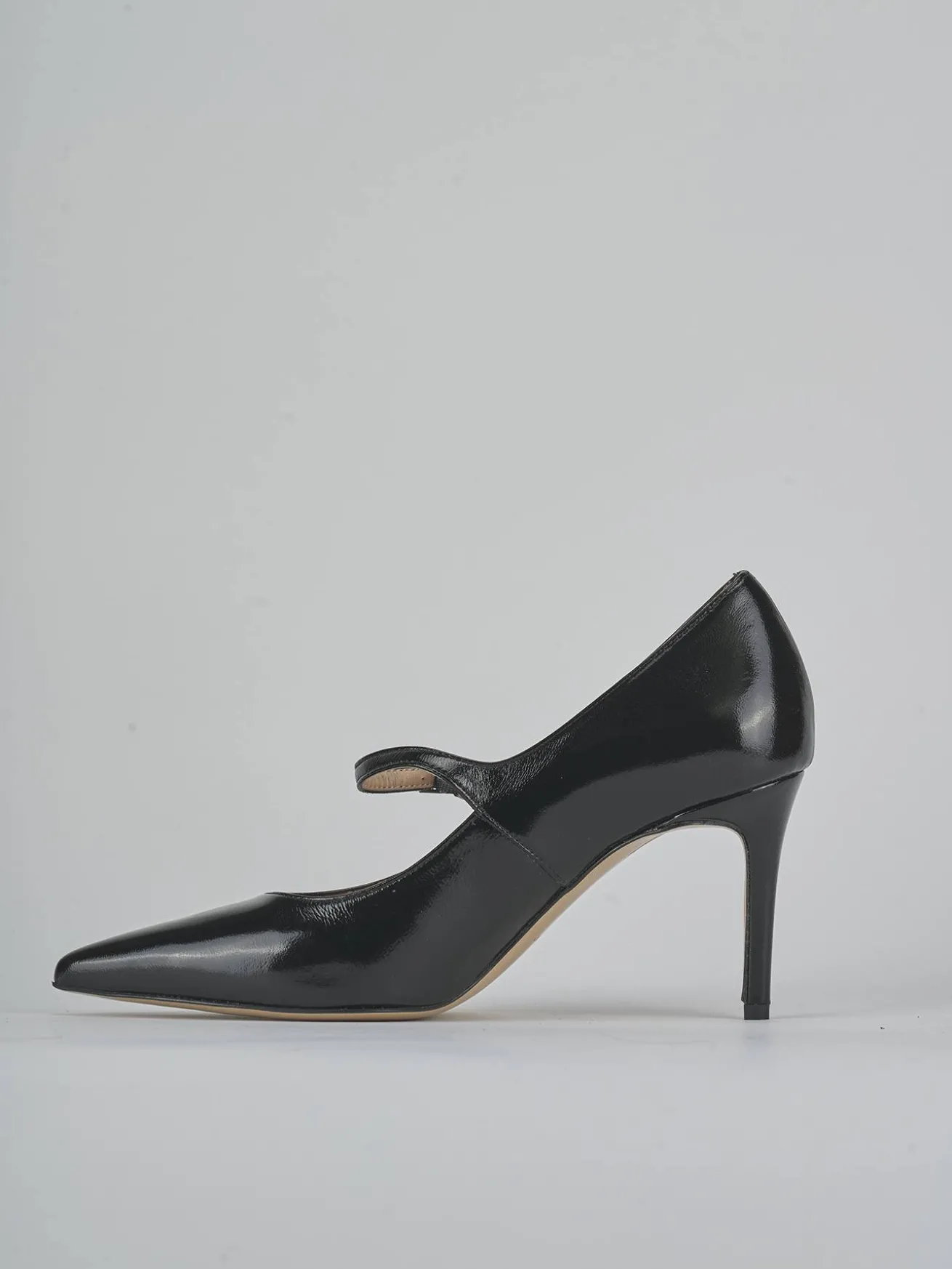 Décolleté tacco 7cm vernice nero