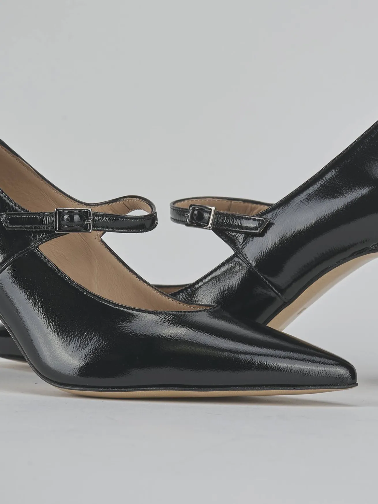 Décolleté tacco 7cm vernice nero