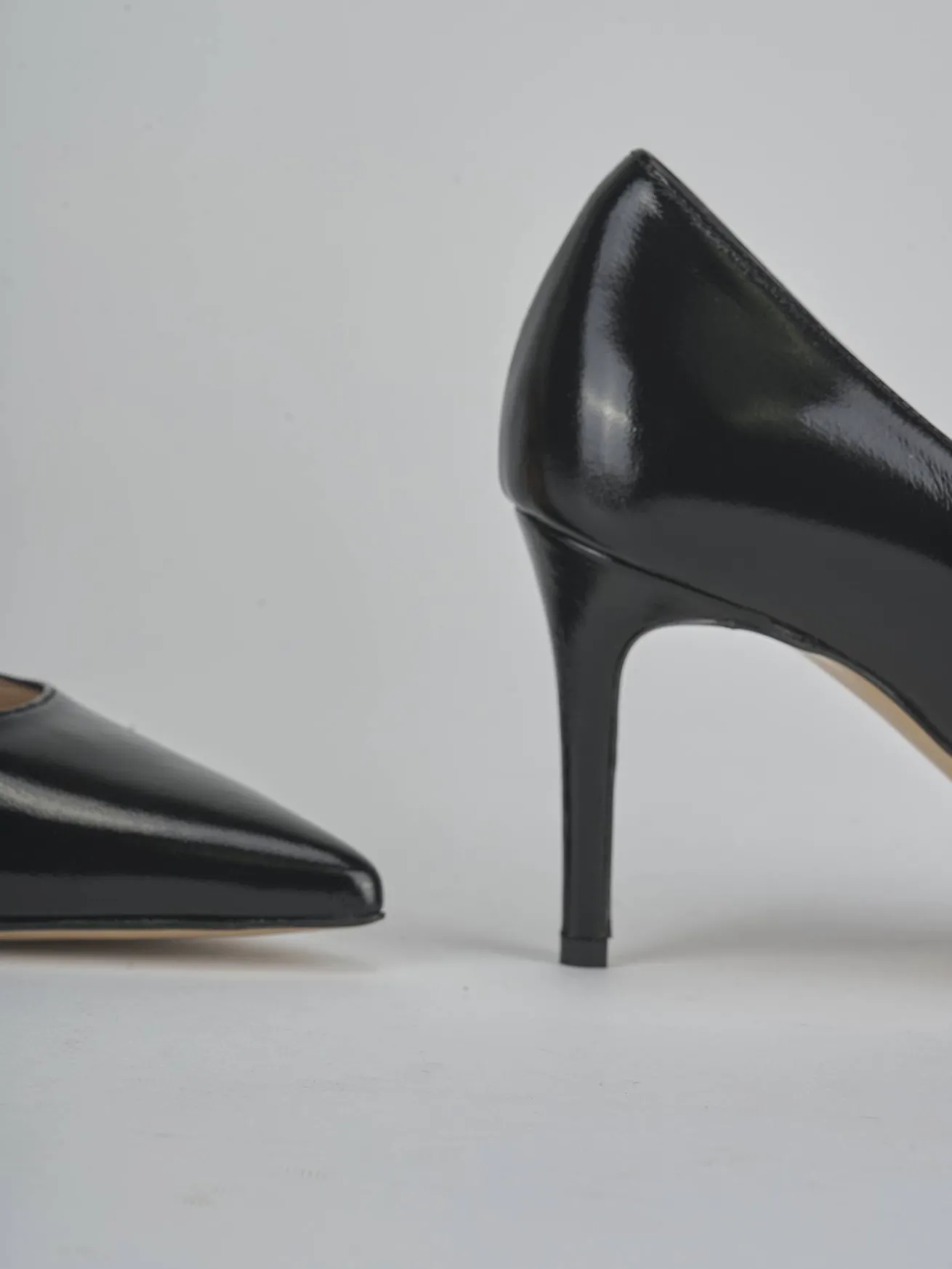 Décolleté tacco 7cm vernice nero