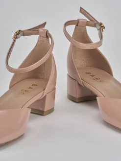 Décolleté tacco 3cm vernice rosa