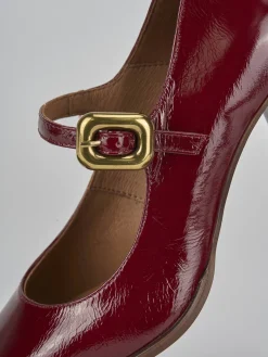 Décolleté tacco 7cm vernice bordo'