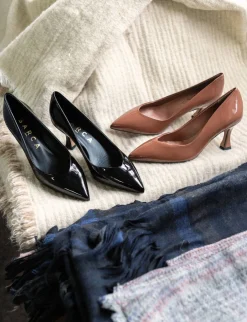 Décolleté tacco 7cm vernice nero