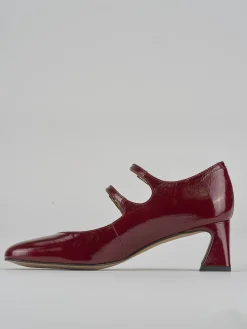 Décolleté tacco 5cm vernice bordo'