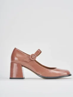 Décolleté tacco 8cm vernice rosa