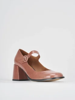 Décolleté tacco 8cm vernice rosa