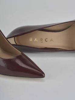 Décolleté tacco 10cm vernice bordo'