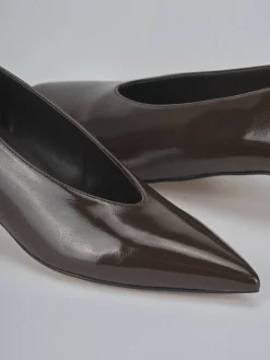 Décolleté tacco 5cm vernice testa