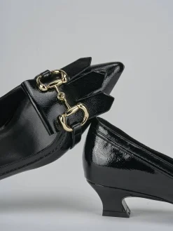 Décolleté tacco 3cm vernice nero