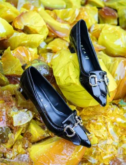 Décolleté tacco 3cm vernice nero