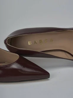 Décolleté tacco 7cm vernice bordo'