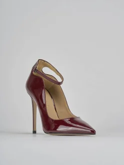 Décolleté tacco 11cm vernice bordo'