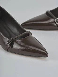 Décolleté tacco 5cm vernice testa